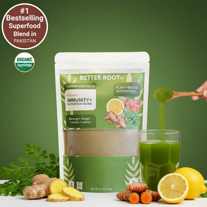 Better Root Immunity+ organic moringa superfood blend for immune support