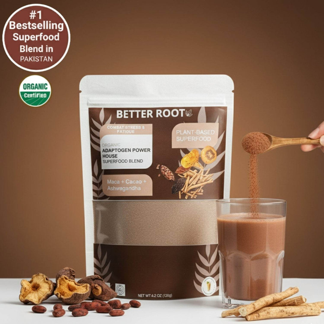 Better Root Adaptogen Power House organic ashwagandha superfood blend for stress and energy