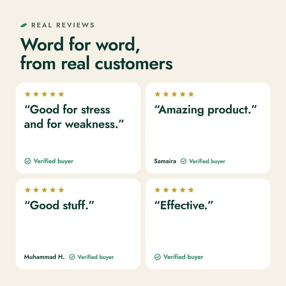 Adaptogen Power House customer reviews, word for word
